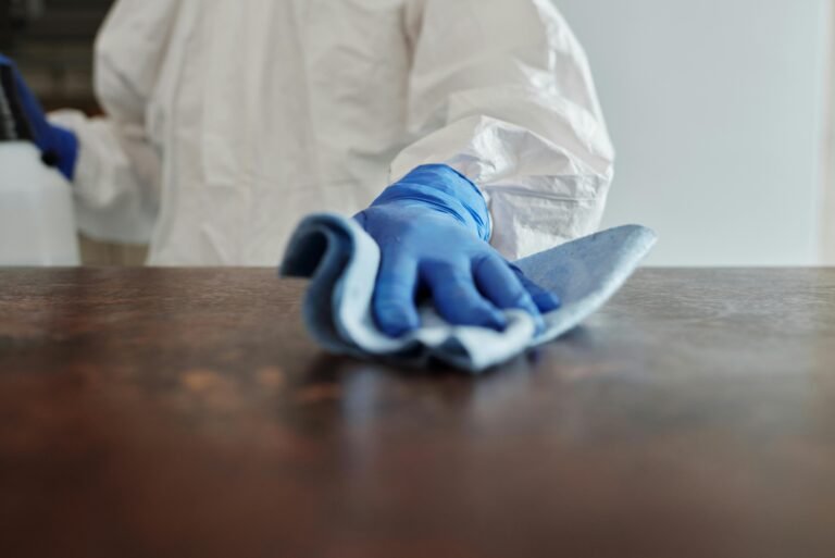 crime scene cleanup in queens gloves picture