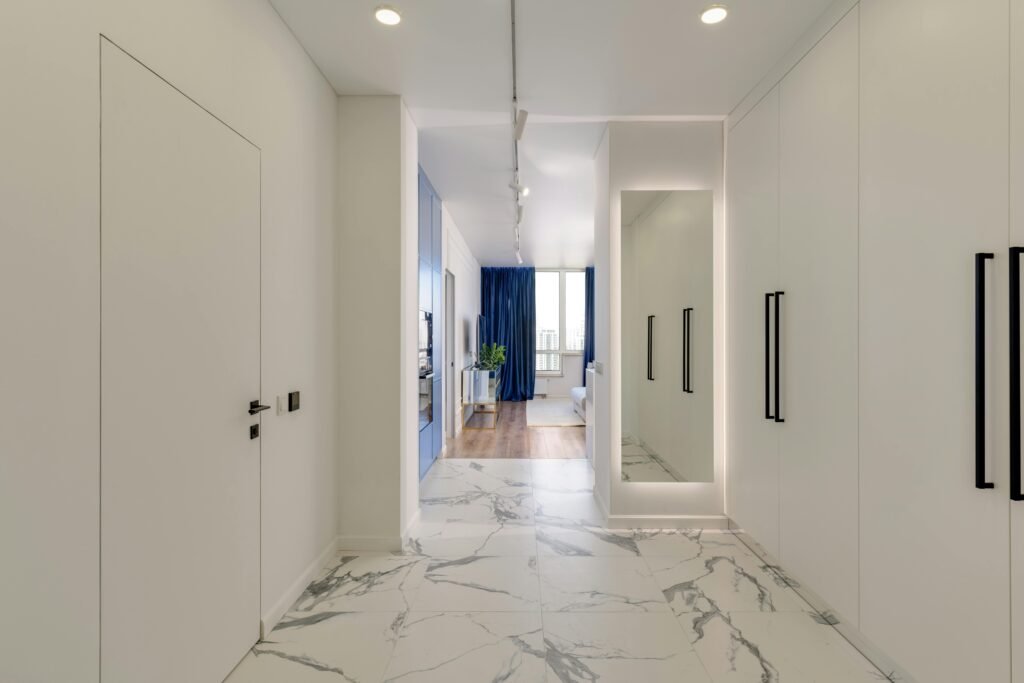 Freshly cleaned hallway representing Mess2Miracles house cleaning services in Garland, Texas.